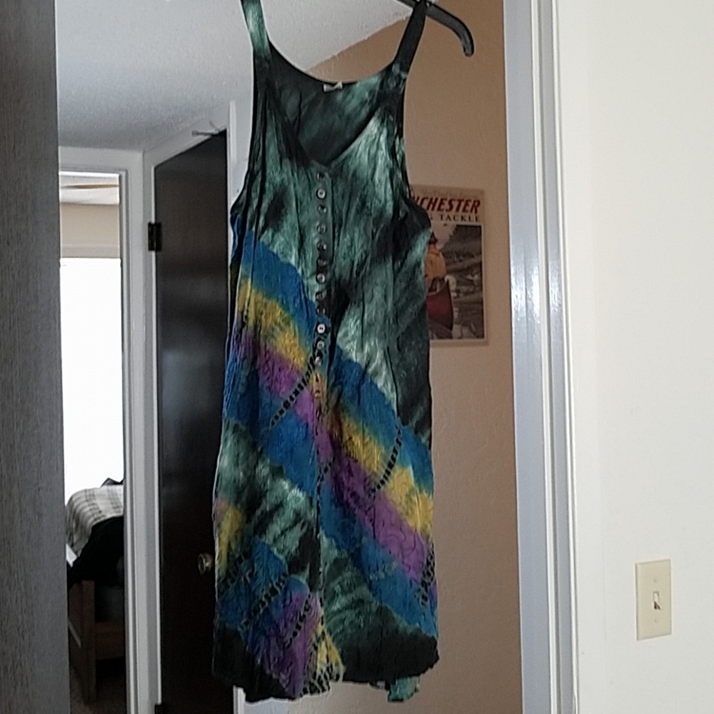 Tie dyed summer dress